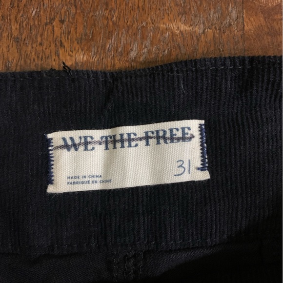 NWOT We The Free Size 31 Jayde Black High Rise Corduroy Flare Leg Jeans - Picture 8 of 11